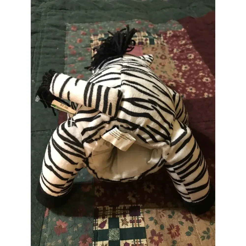 Plush Zebra Hand Puppet 10